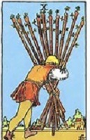 Ten of Wands Tarot Card