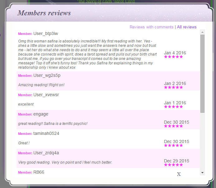 Kasamba psychic review comments