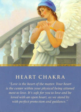 Heart Chakra Angel Card