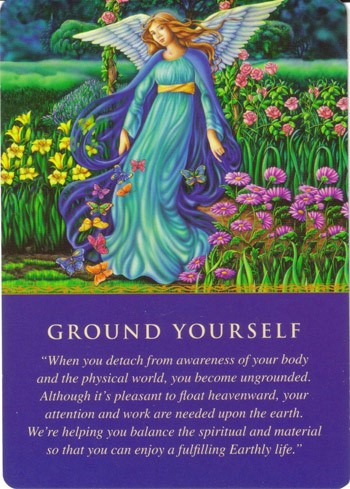 Ground Yourself Angel Card